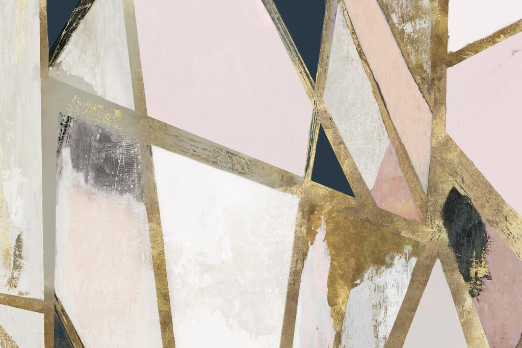 Warm Geometric II Blush Version par PI Studio sur GIANT ART - abstrait rose