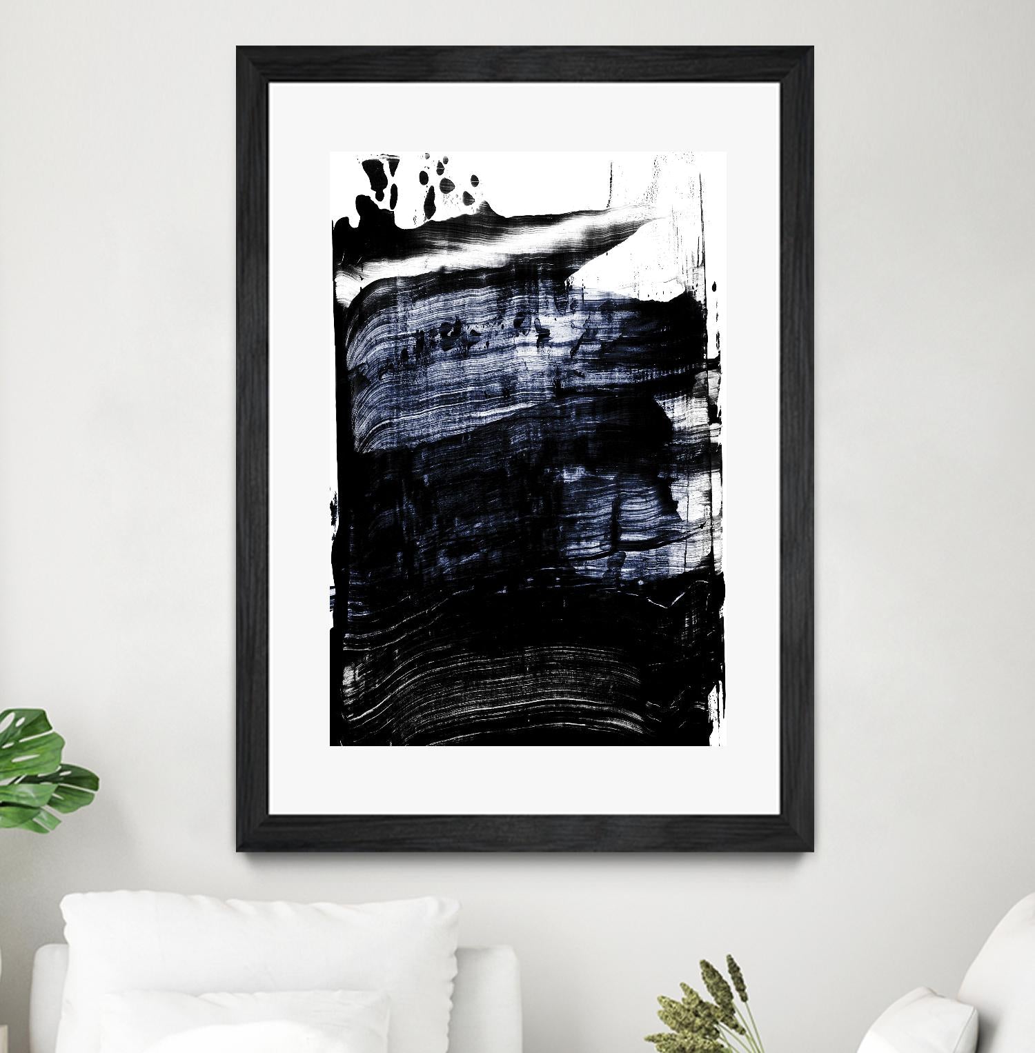 Squeegee II by PI Studio on GIANT ART - white abstract