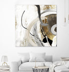 Teal - Tangled II Teal version by PI Studio on GIANT ART - grey abstract