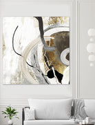 Teal - Tangled II Teal version by PI Studio on GIANT ART - grey abstract