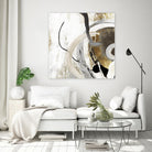 Teal - Tangled II Teal version by PI Studio on GIANT ART - grey abstract