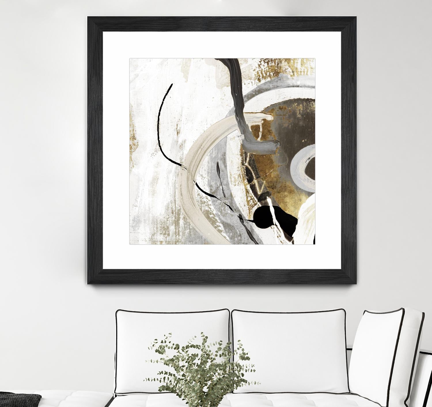 Teal - Tangled II Teal version by PI Studio on GIANT ART - grey abstract