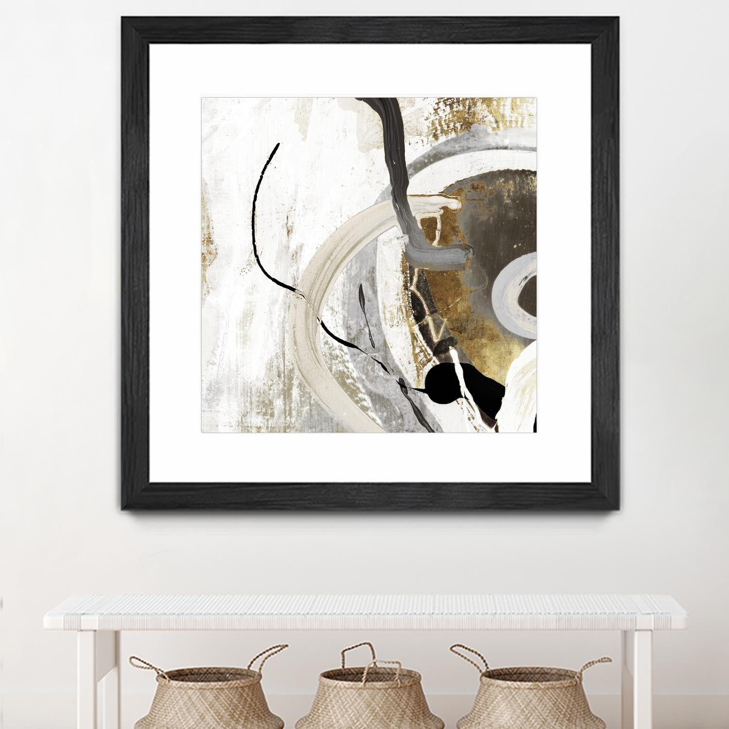 Teal - Tangled II Teal version by PI Studio on GIANT ART - grey abstract