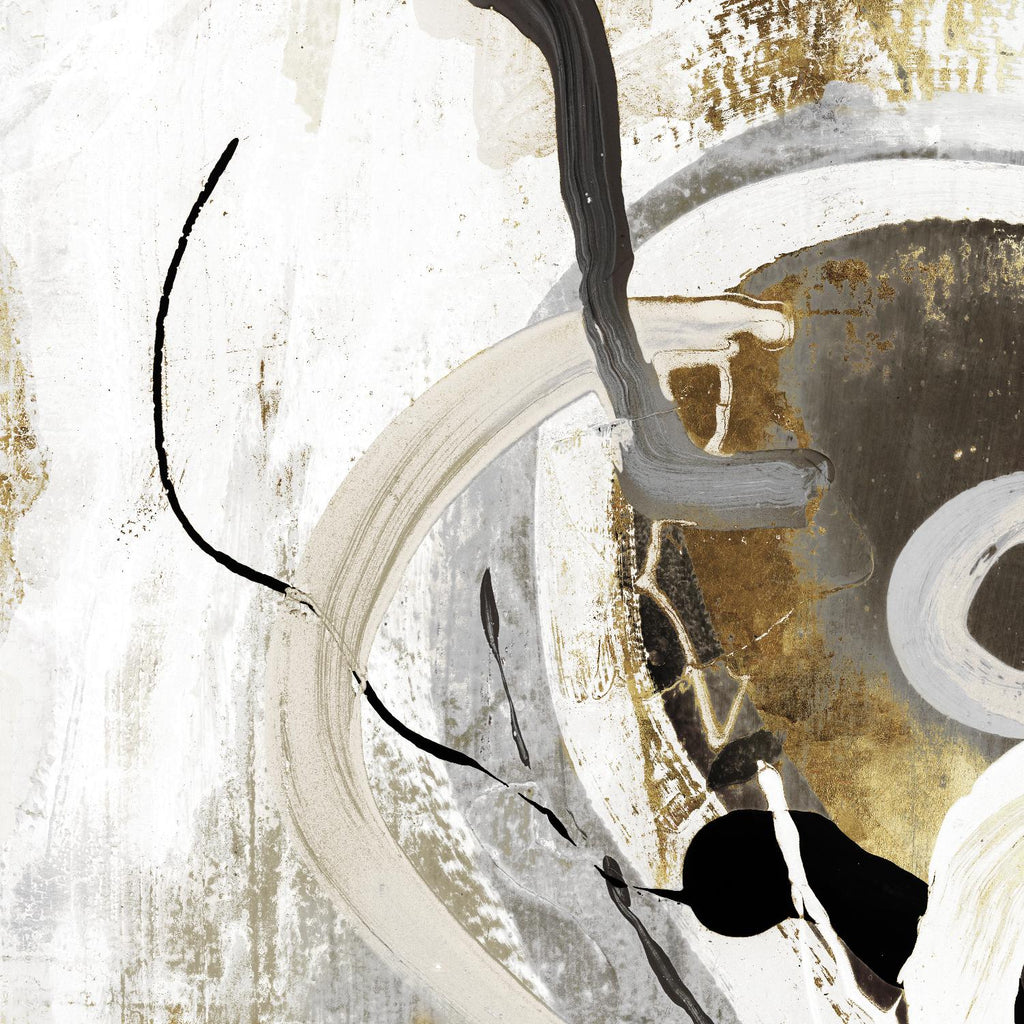 Teal - Tangled II Teal version par PI Studio sur GIANT ART - abstrait gris