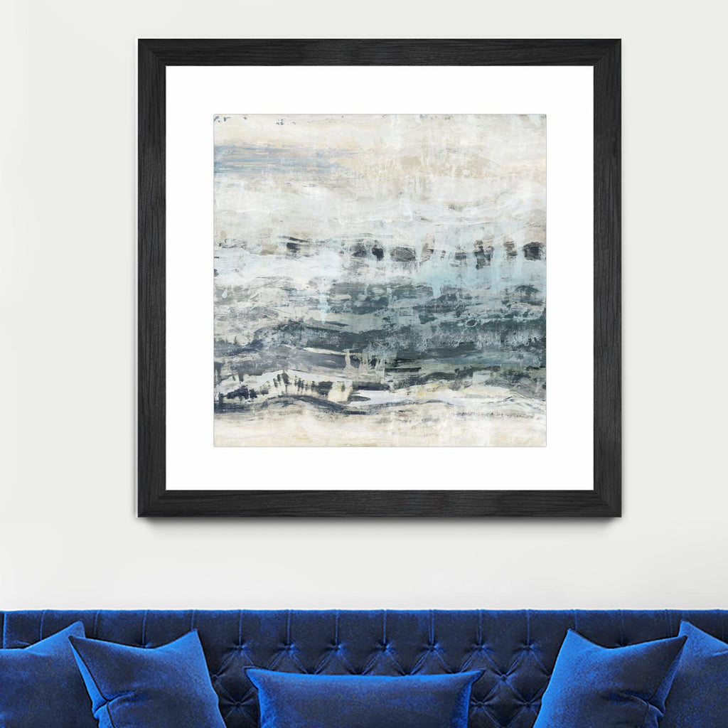 Black Waves by PI Studio on GIANT ART - blue abstract