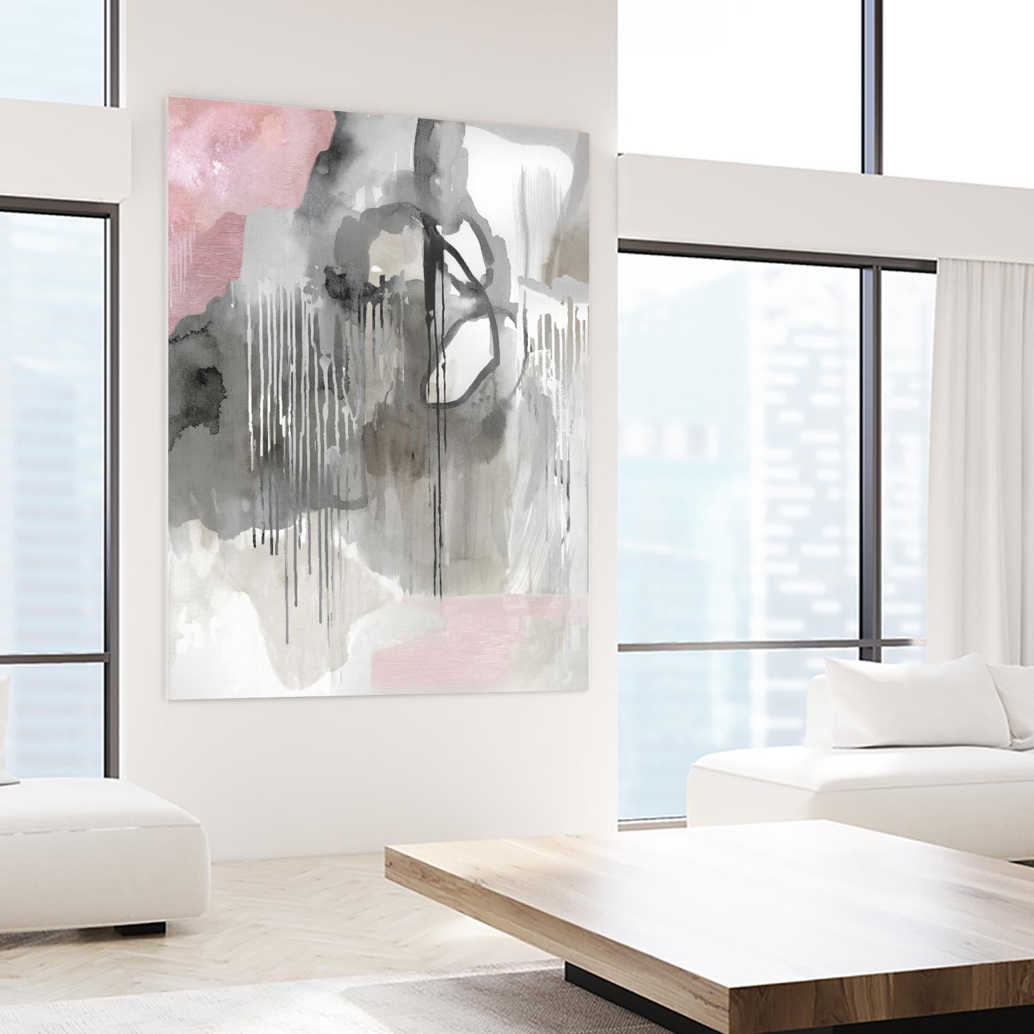 Muted Abstract by PI Studio on GIANT ART - pink abstract