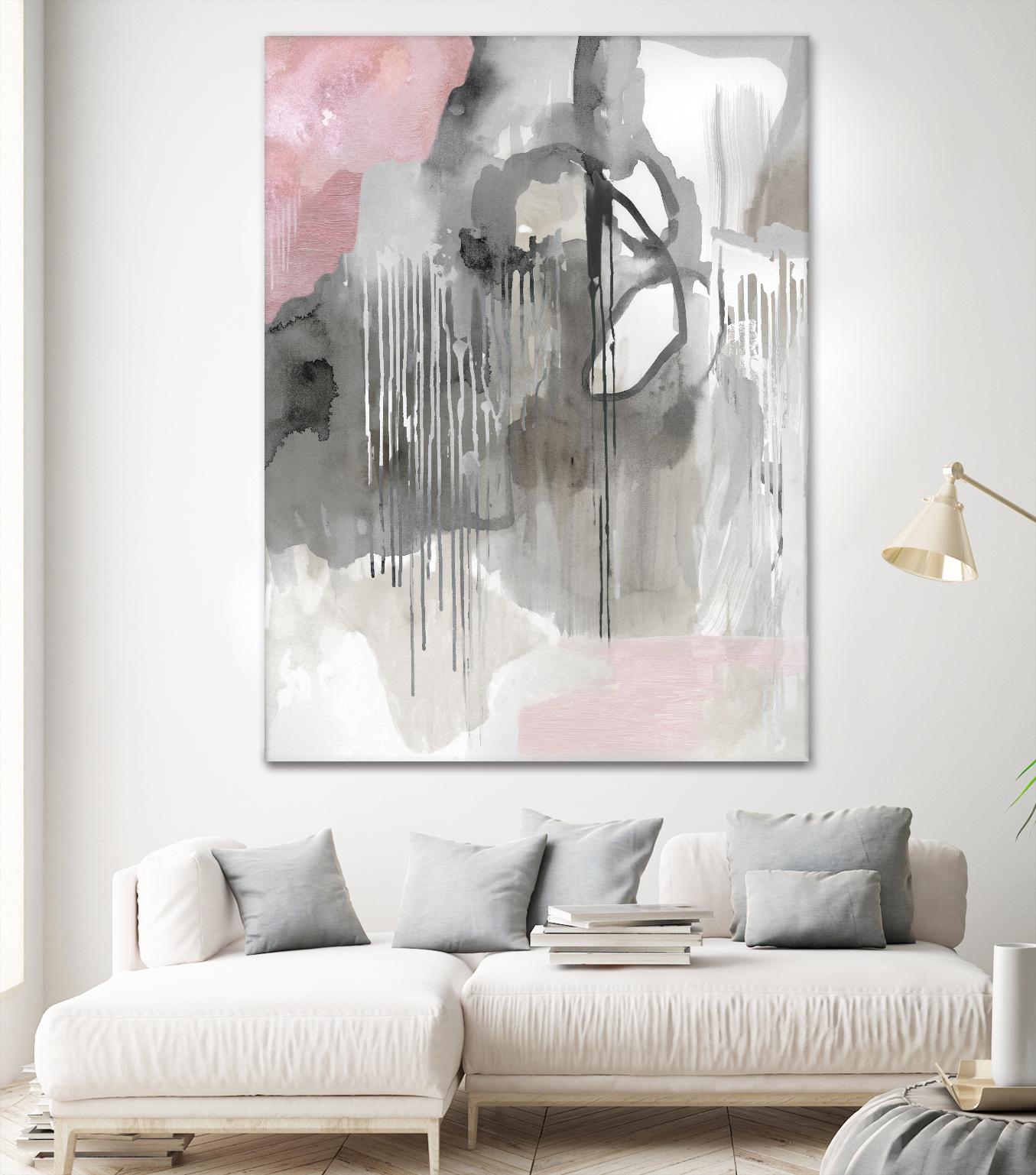 Muted Abstract by PI Studio on GIANT ART - pink abstract