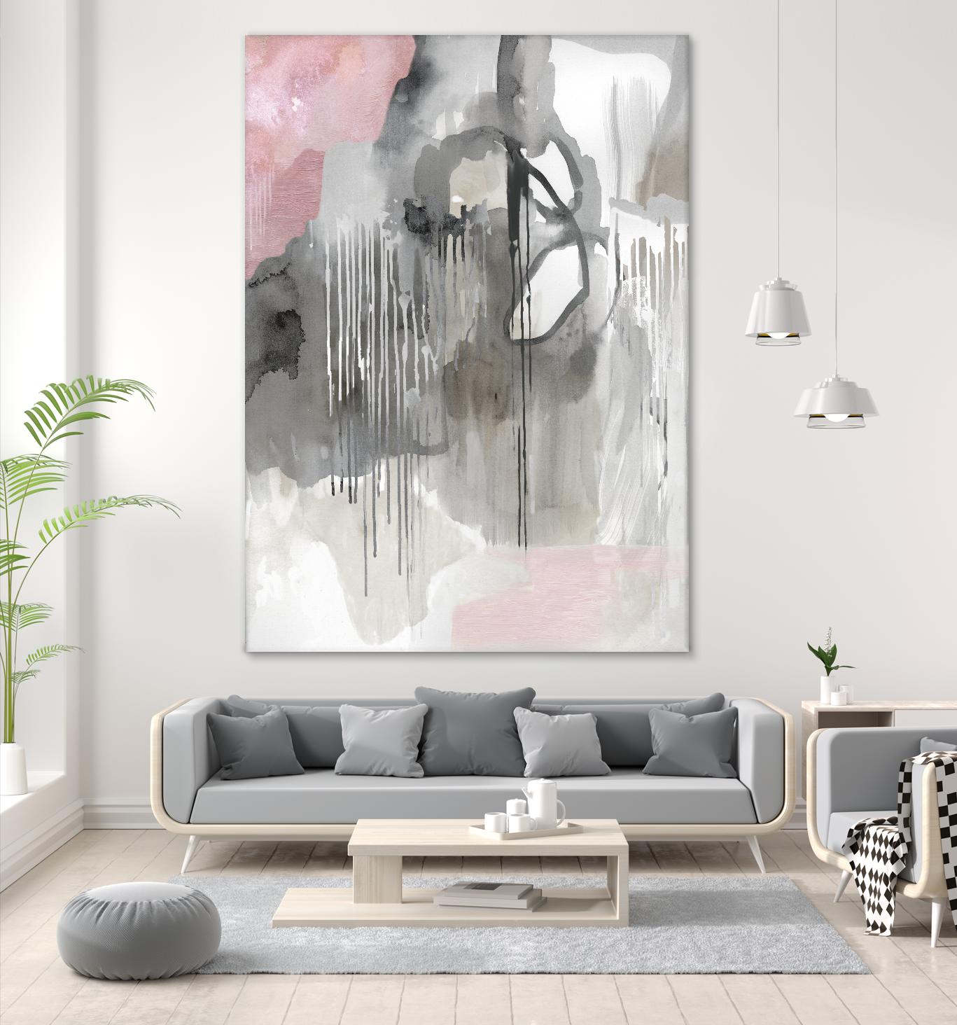 Muted Abstract by PI Studio on GIANT ART - pink abstract
