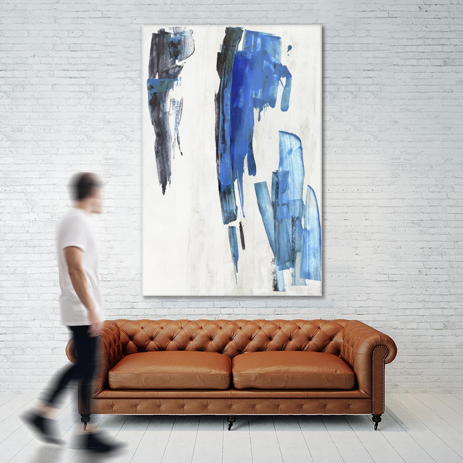 Touch of Black by PI Studio on GIANT ART - blue abstract