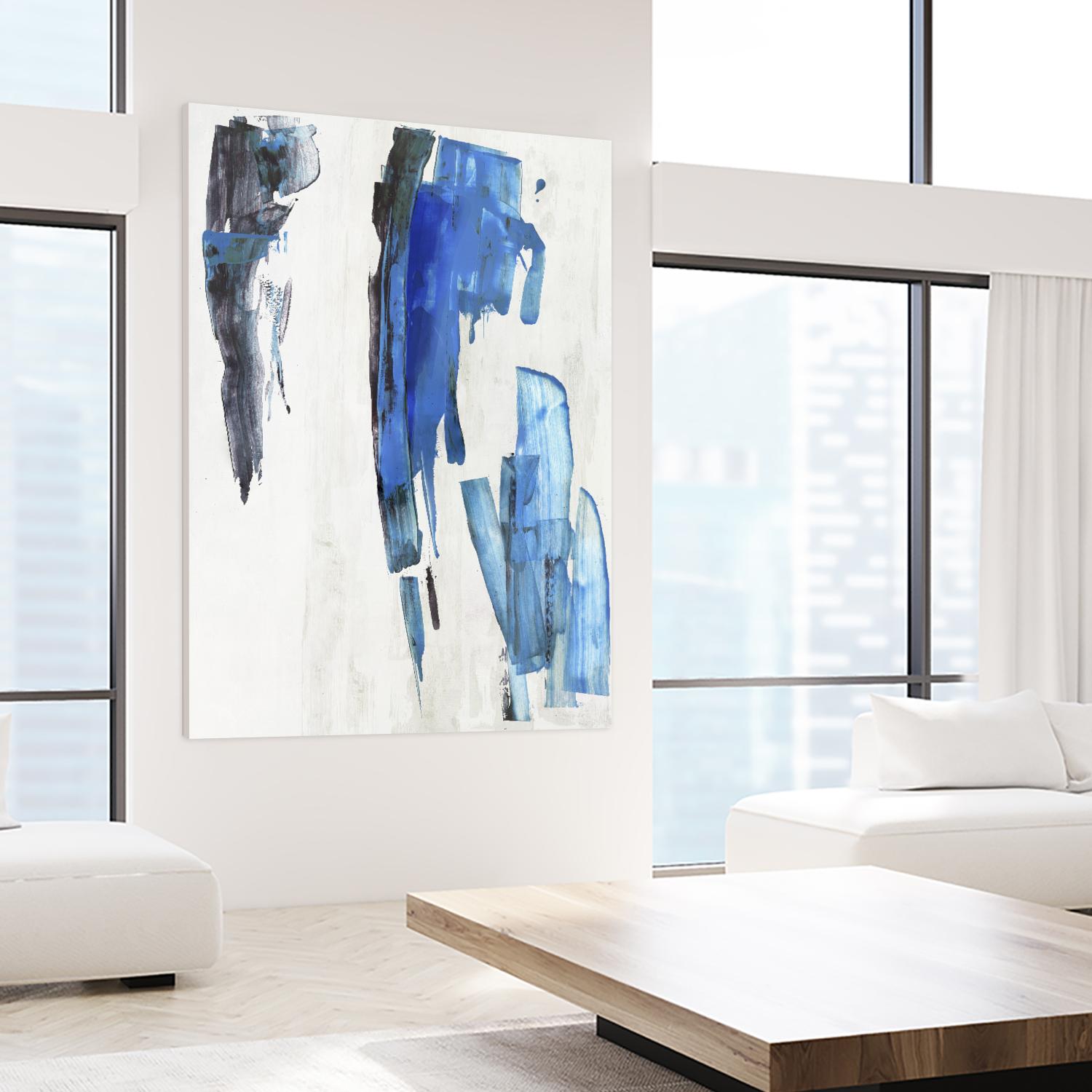 Touch of Black by PI Studio on GIANT ART - blue abstract