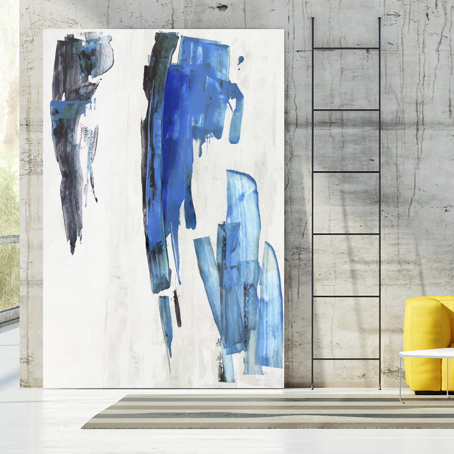 Touch of Black by PI Studio on GIANT ART - blue abstract