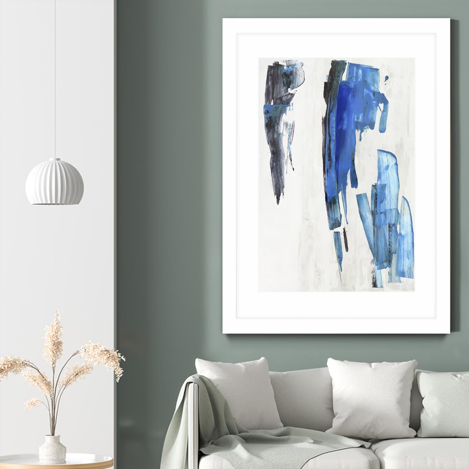 Touch of Black by PI Studio on GIANT ART - blue abstract