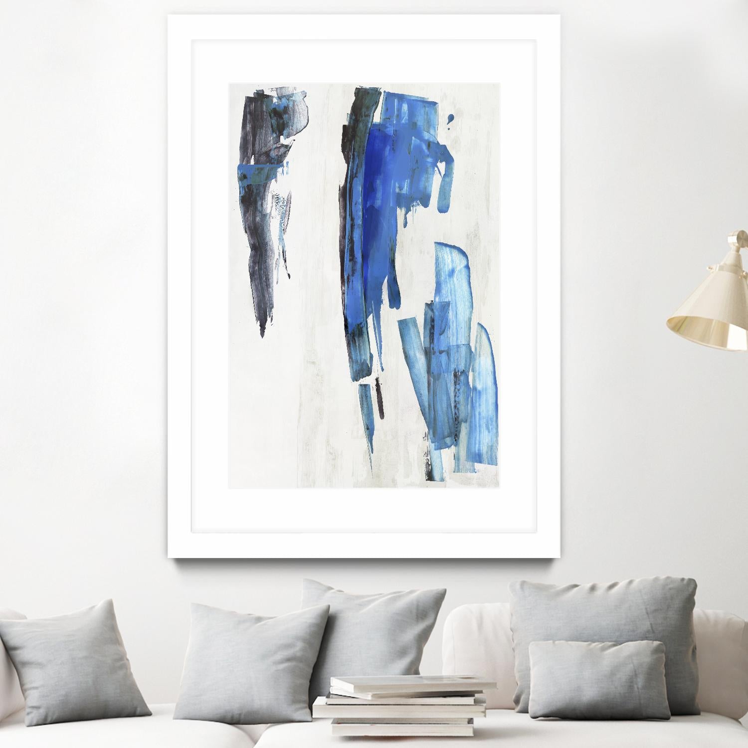 Touch of Black by PI Studio on GIANT ART - blue abstract