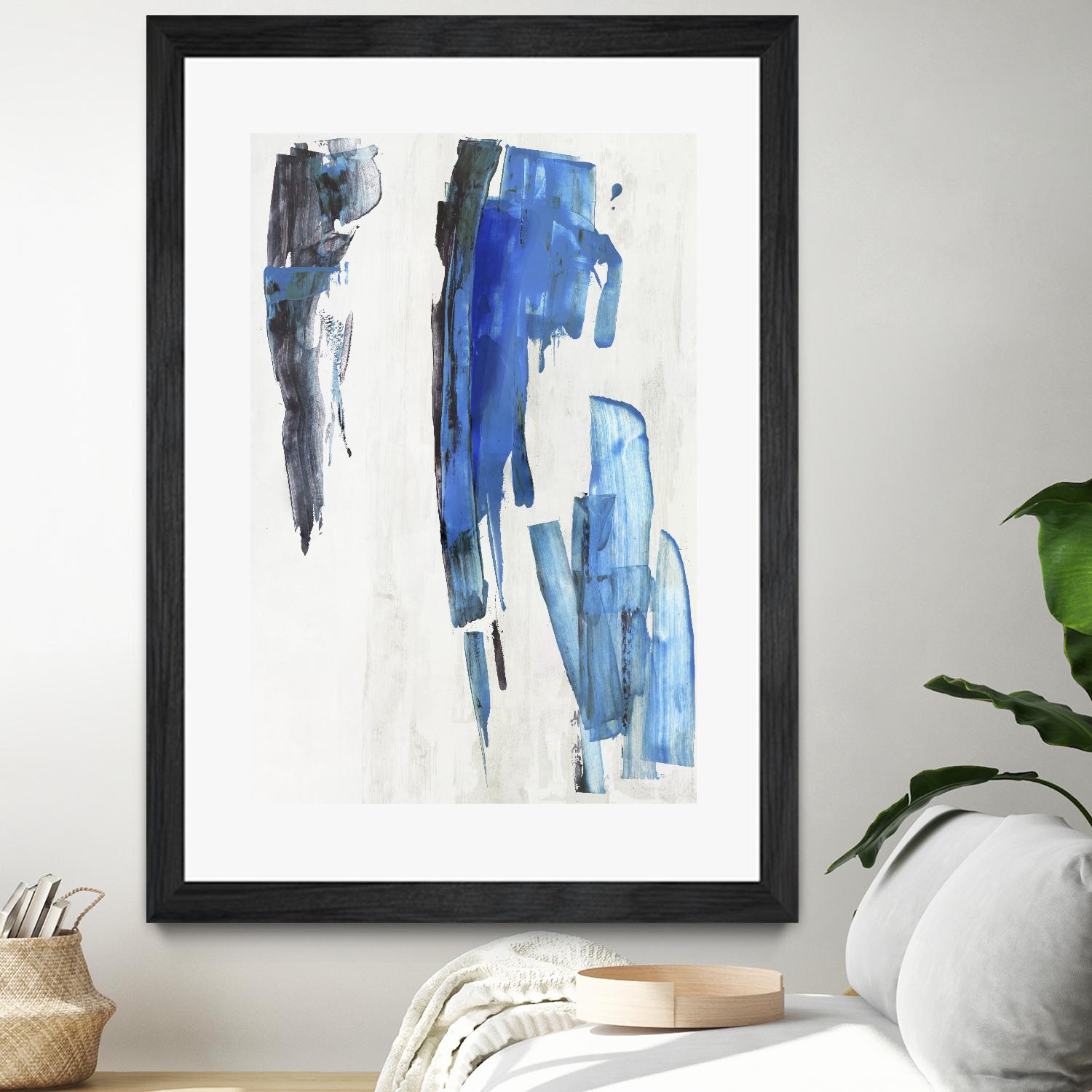 Touch of Black by PI Studio on GIANT ART - blue abstract