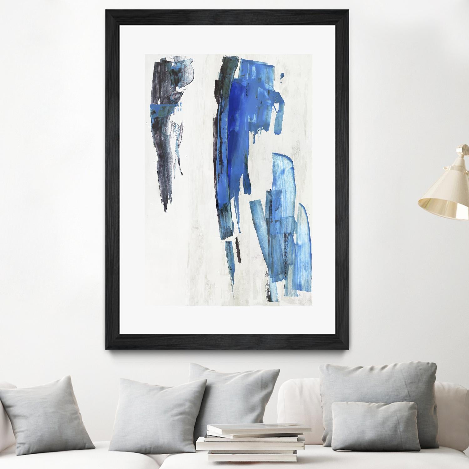 Touch of Black by PI Studio on GIANT ART - blue abstract