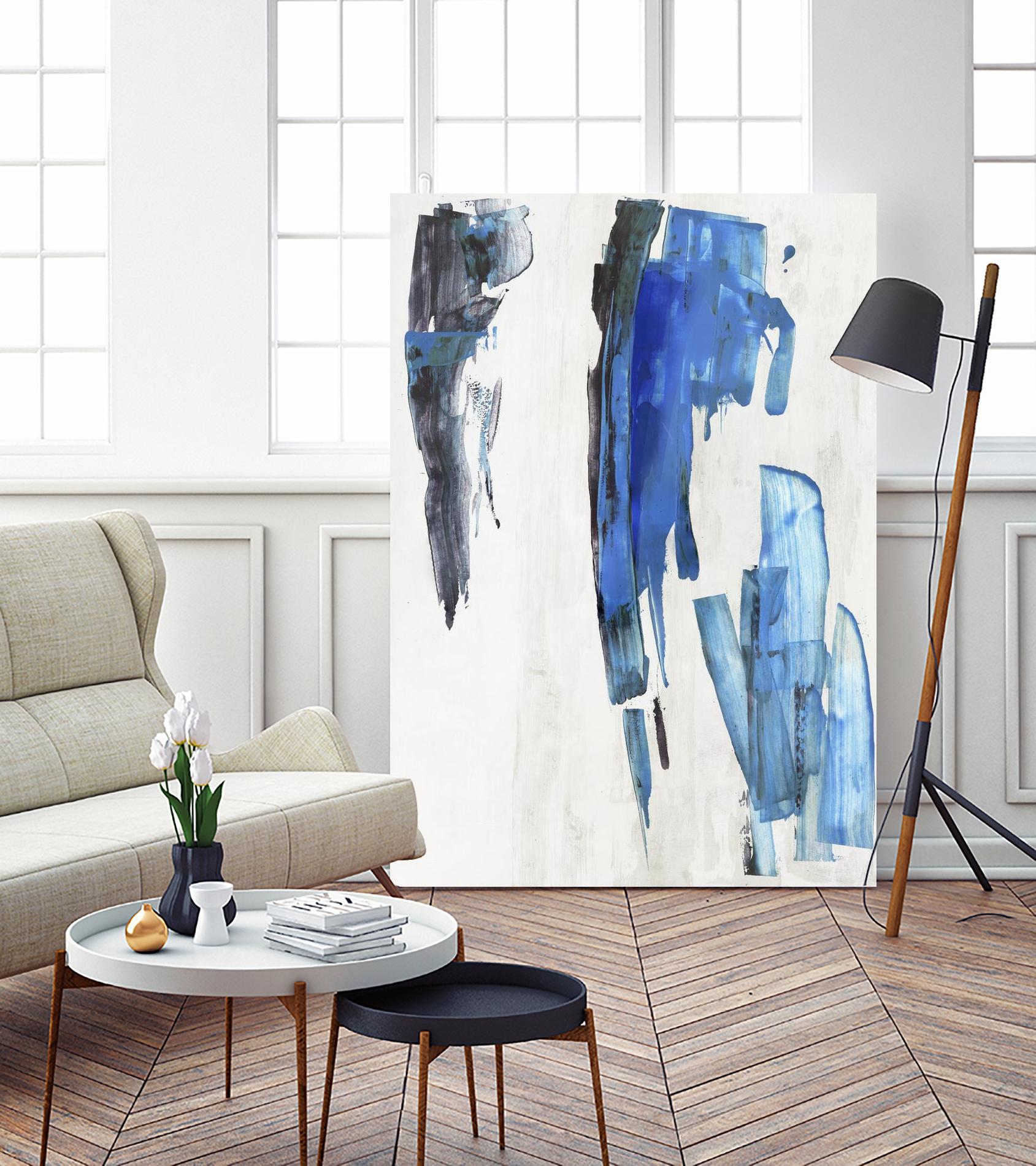 Touch of Black by PI Studio on GIANT ART - blue abstract