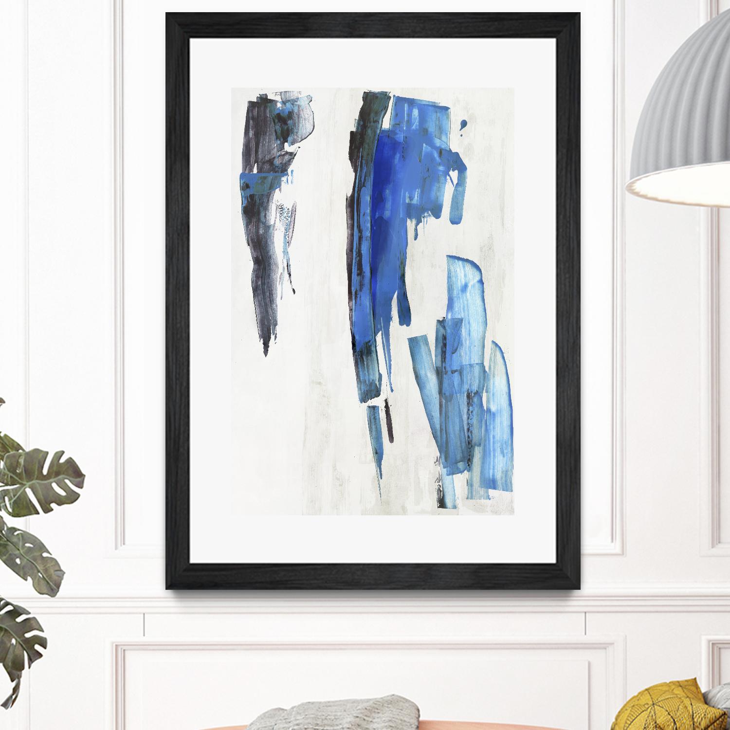 Touch of Black by PI Studio on GIANT ART - blue abstract