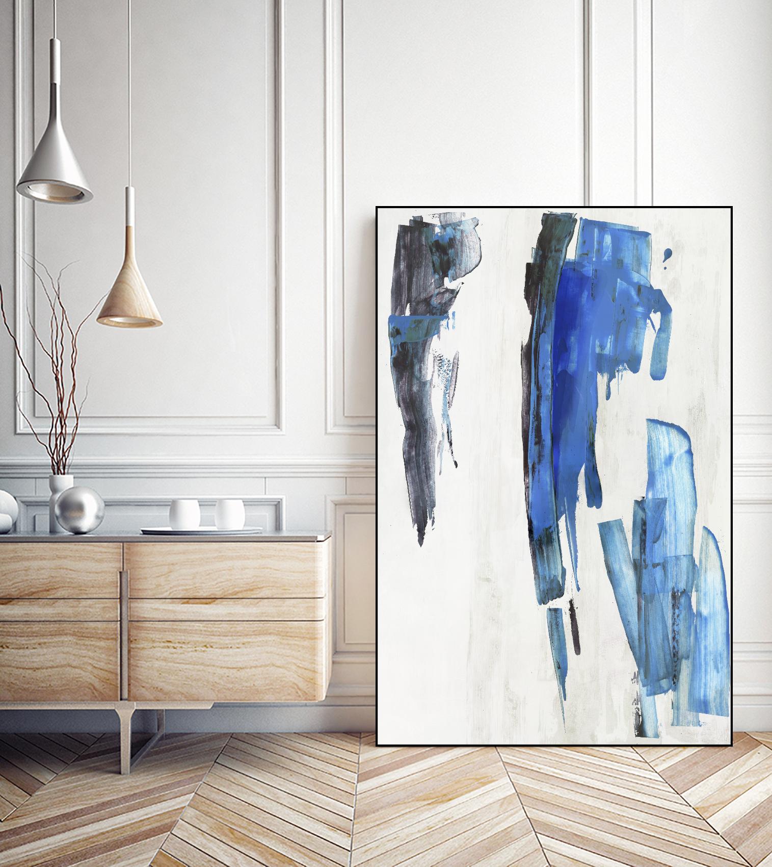 Touch of Black by PI Studio on GIANT ART - blue abstract