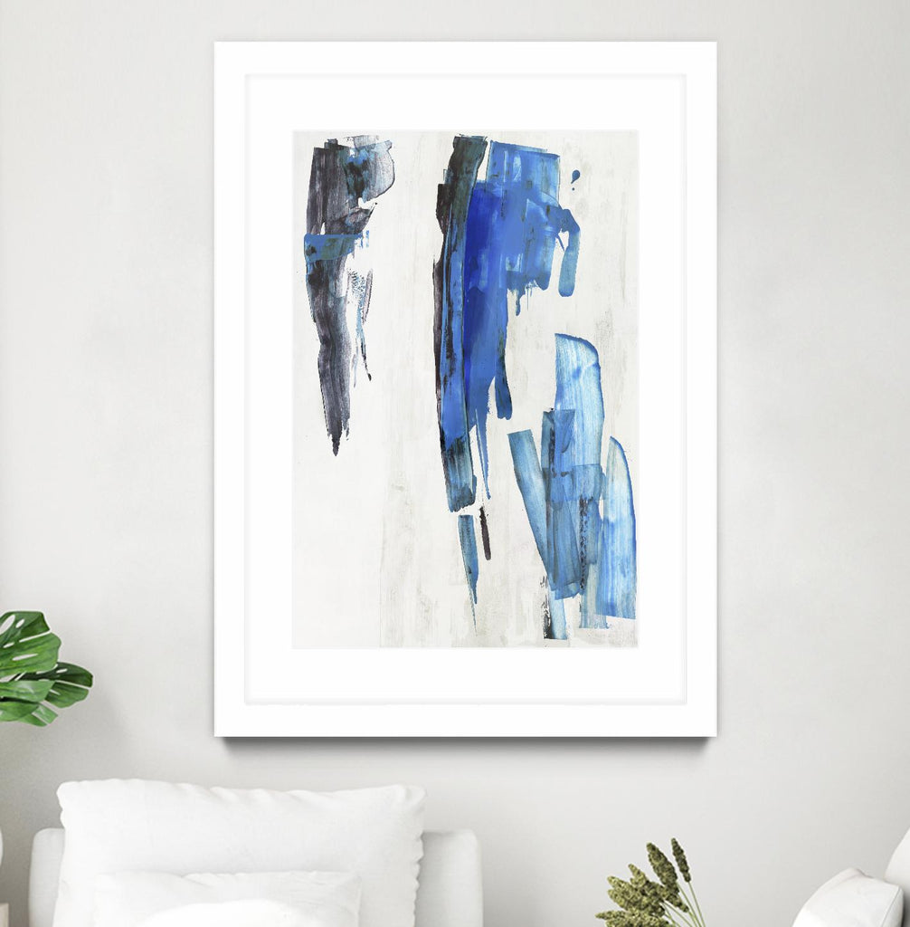 Touch of Black by PI Studio on GIANT ART - blue abstract