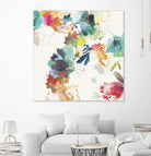 Glitchy Floral II by PI Studio on GIANT ART - blue abstract