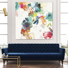 Glitchy Floral II by PI Studio on GIANT ART - blue abstract
