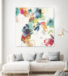 Glitchy Floral II by PI Studio on GIANT ART - blue abstract