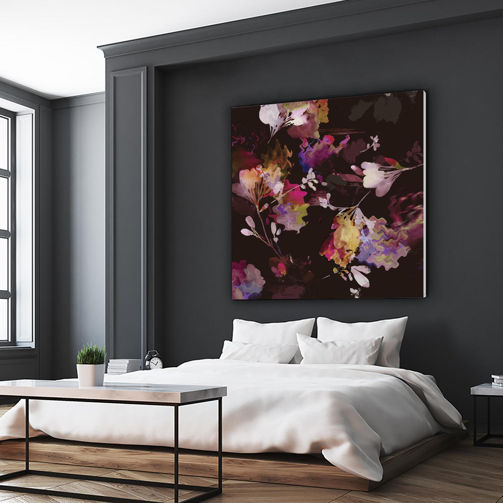 Glitchy Floral III by PI Studio on GIANT ART - pink abstract