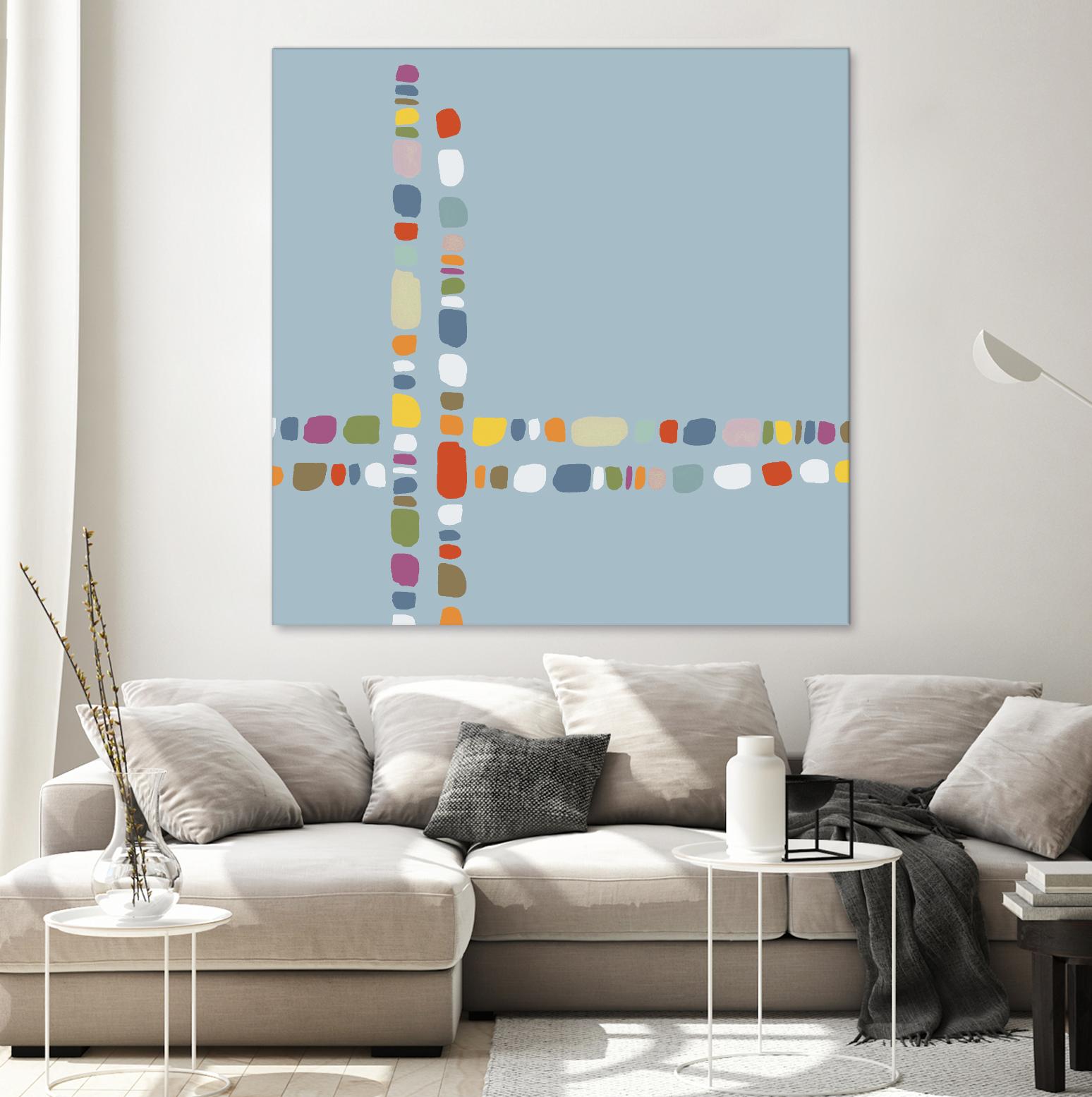 Pebble II by PI Studio on GIANT ART - white abstract