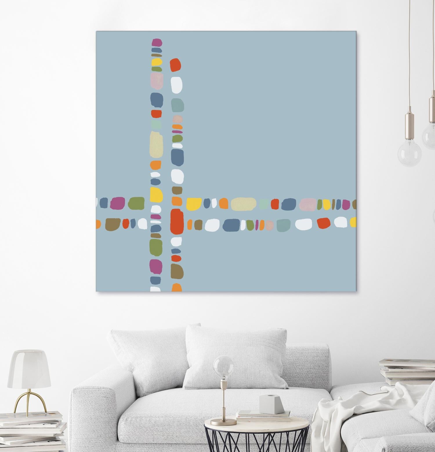 Pebble II by PI Studio on GIANT ART - white abstract