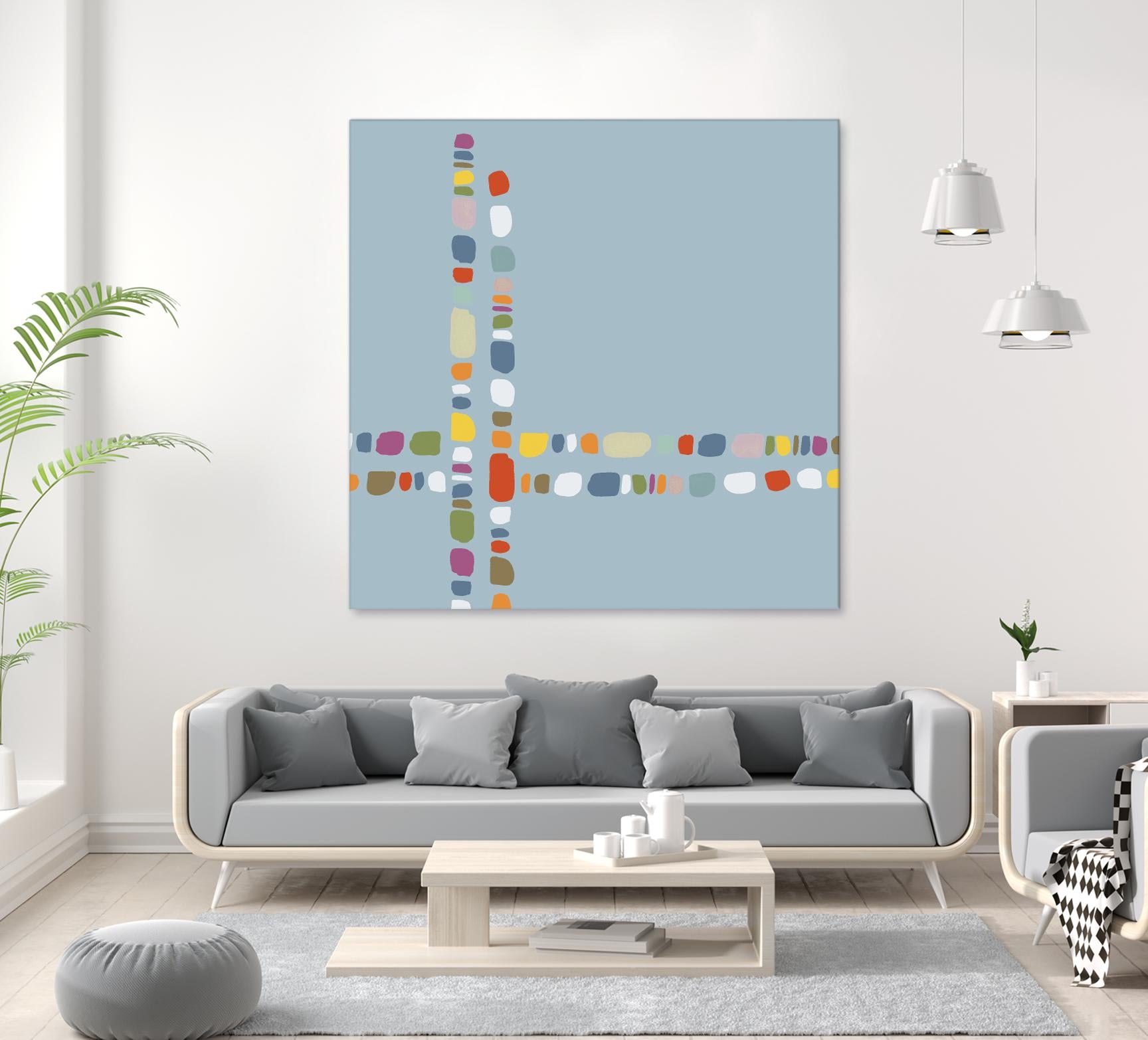 Pebble II by PI Studio on GIANT ART - white abstract