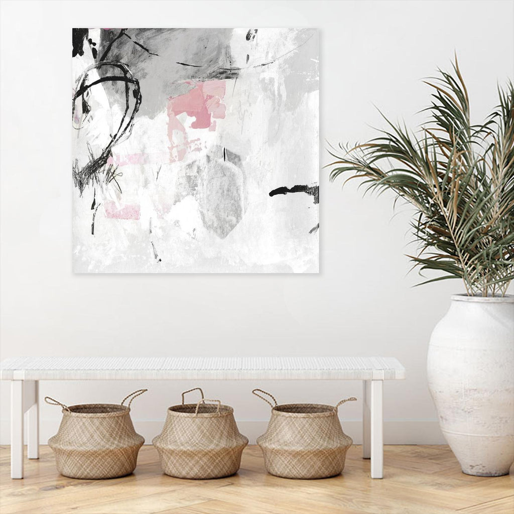 Gray Pink I par PI Studio sur GIANT ART - abstrait blanc