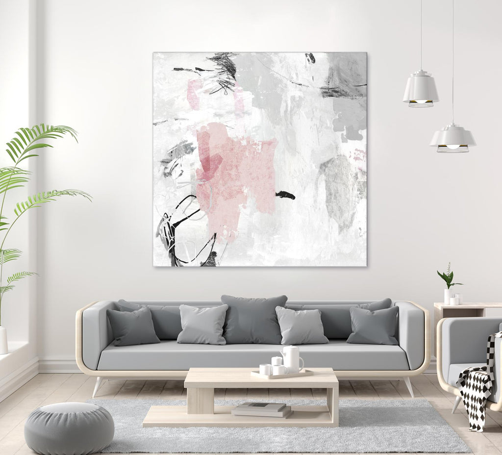 Gray Pink II by PI Studio on GIANT ART - pink abstract