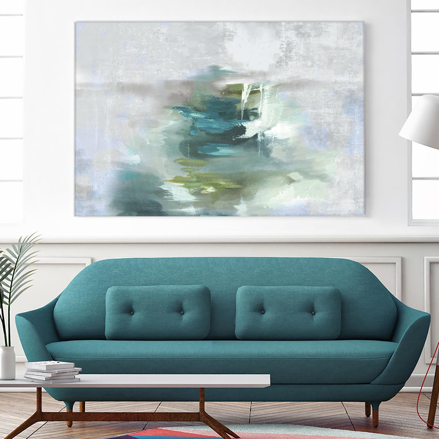 Sunset Glow I by PI Studio on GIANT ART - blue abstract