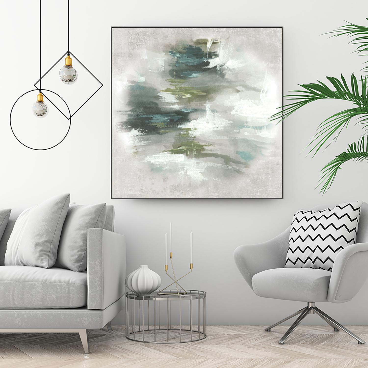 Sunset Glow II by PI Studio on GIANT ART - grey abstract