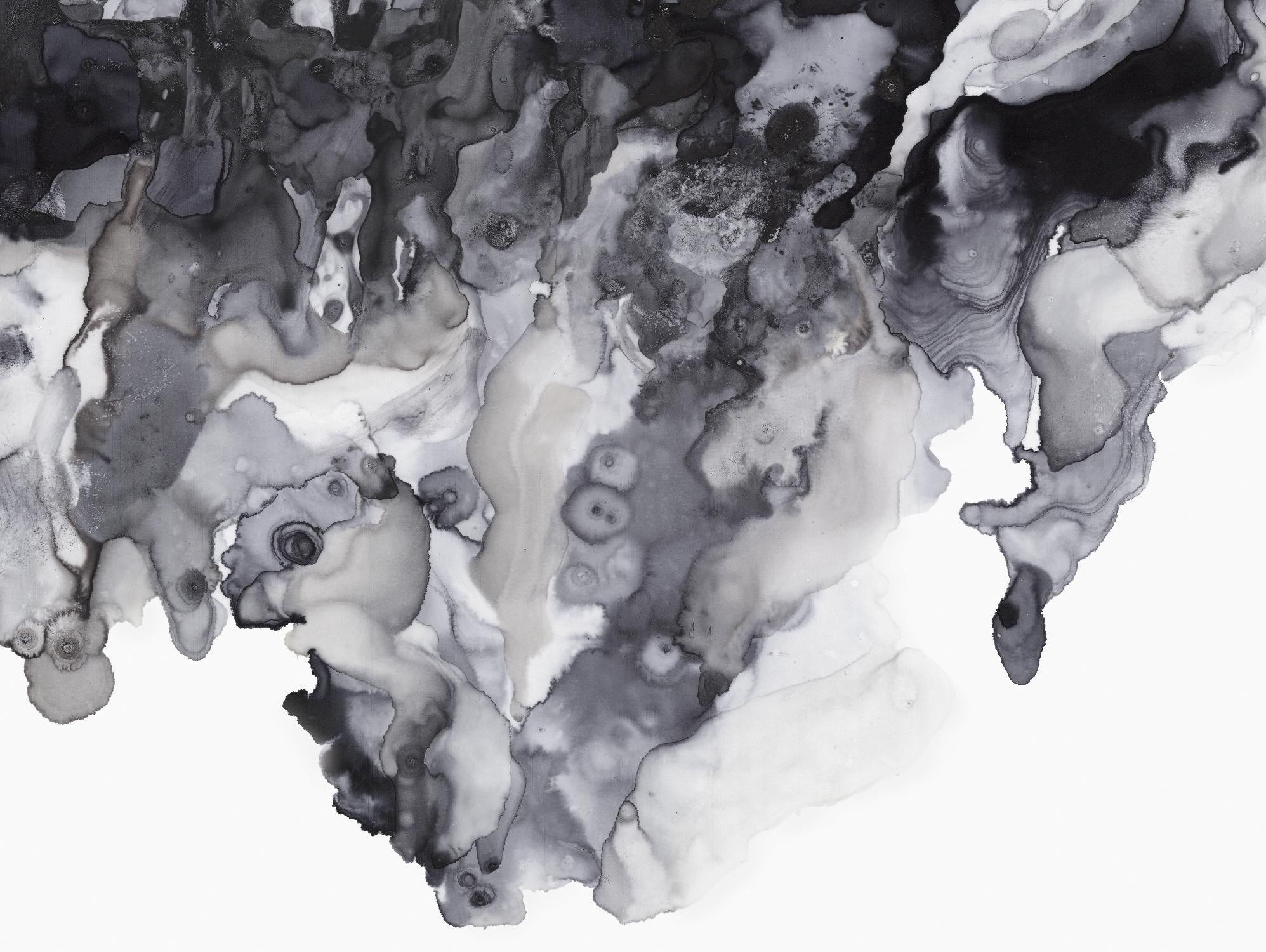 Black Drip par PI Studio sur GIANT ART - abstrait blanc