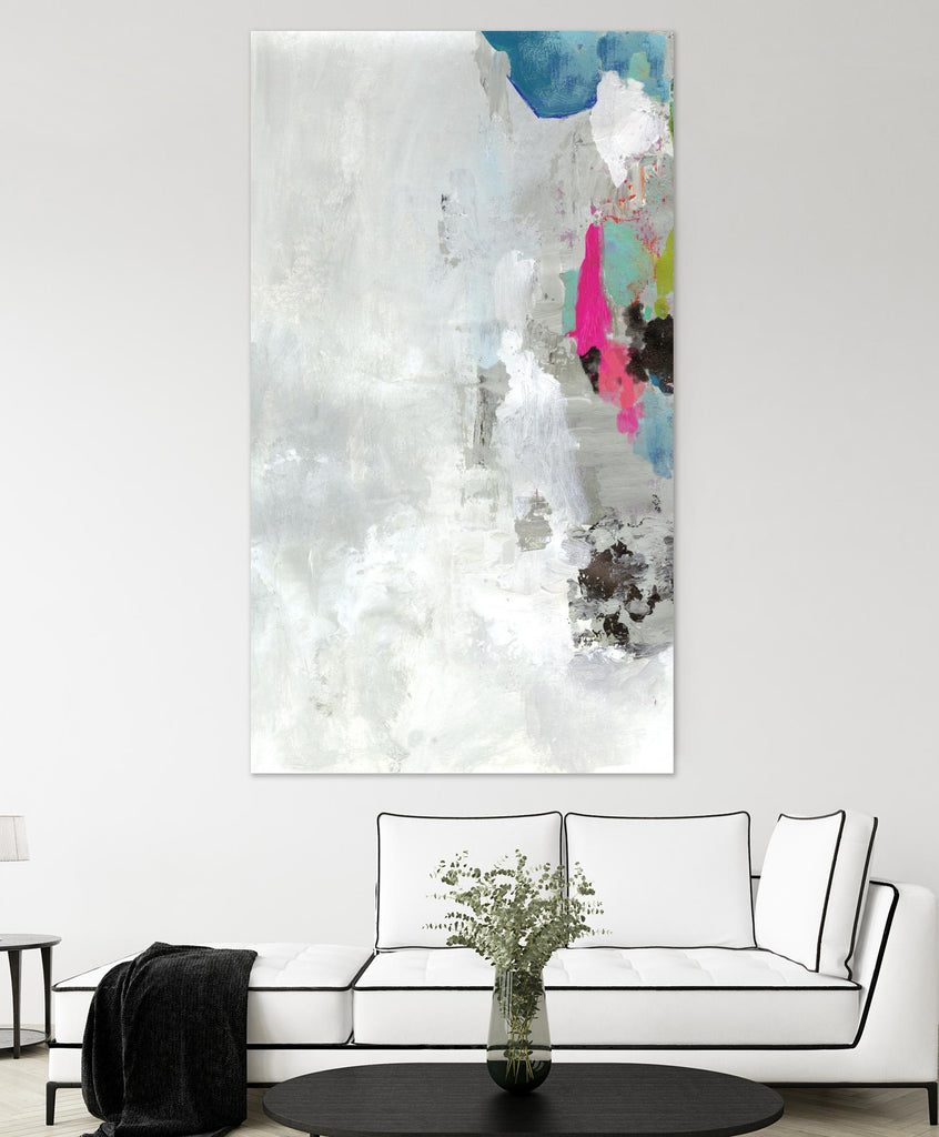 Touch of Blue I by PI Studio on GIANT ART - grey abstract