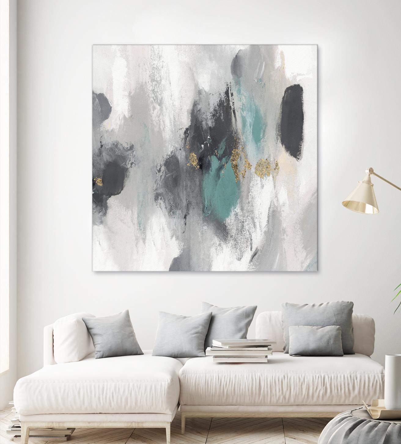Gray Days I by PI Studio on GIANT ART - white abstract