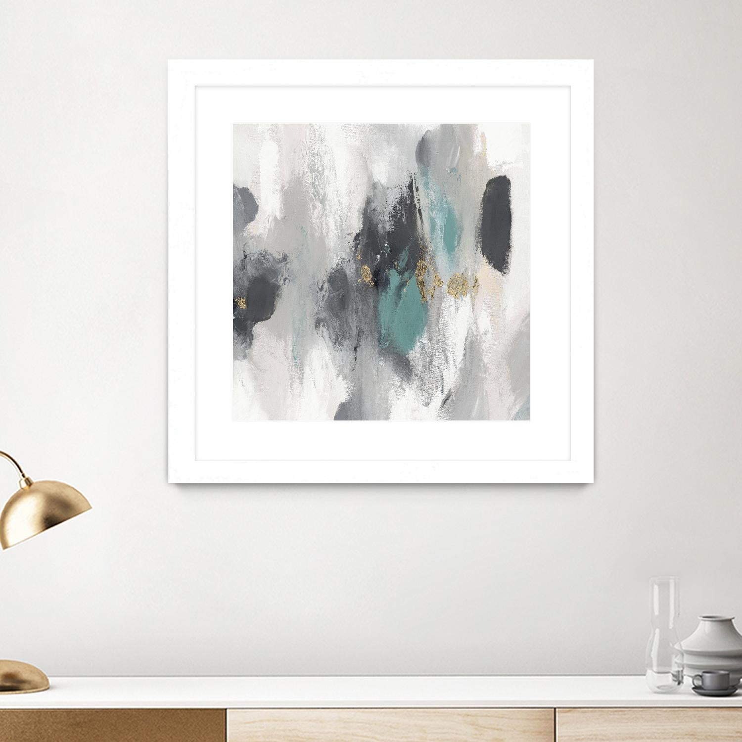 Gray Days I by PI Studio on GIANT ART - white abstract