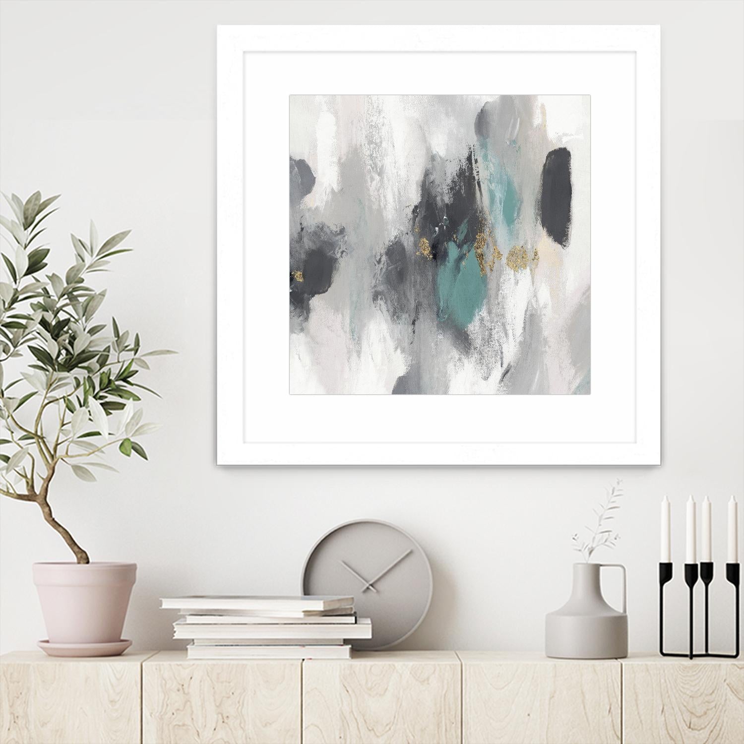 Gray Days I by PI Studio on GIANT ART - white abstract