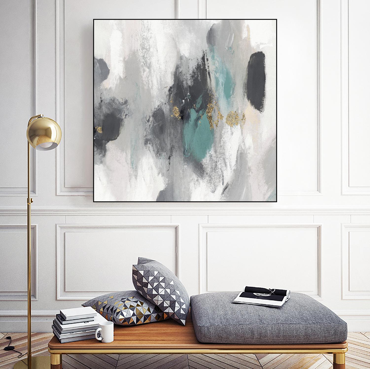Gray Days I by PI Studio on GIANT ART - white abstract