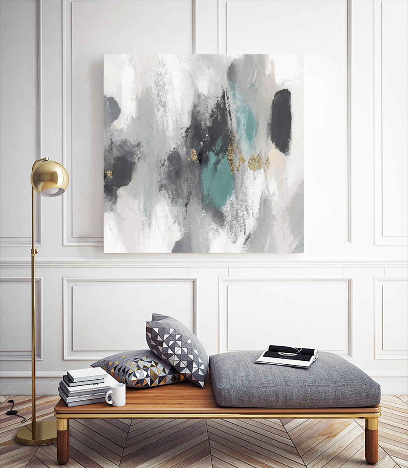 Gray Days I by PI Studio on GIANT ART - white abstract