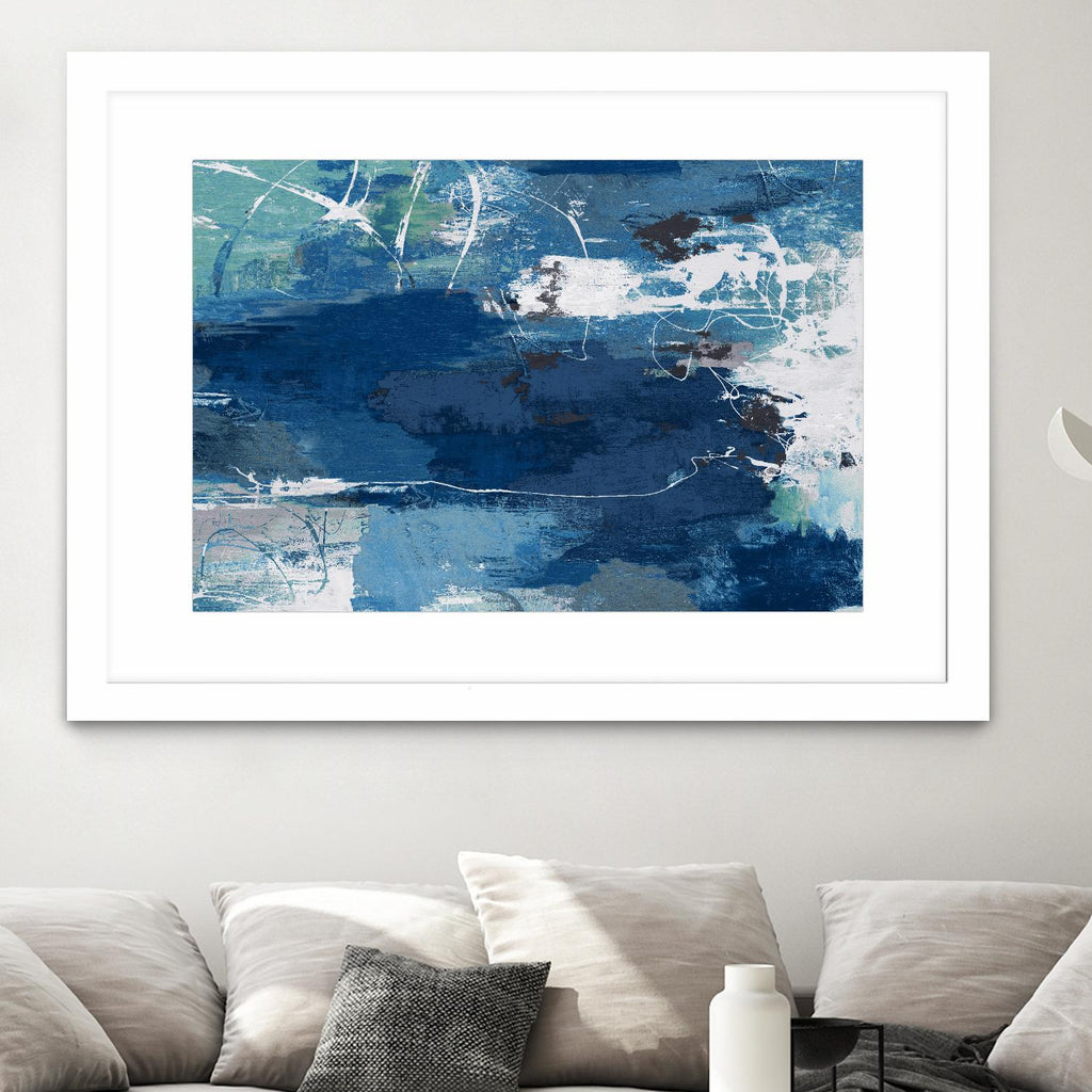 Blue Abstractions by PI Studio on GIANT ART - cyan abstract