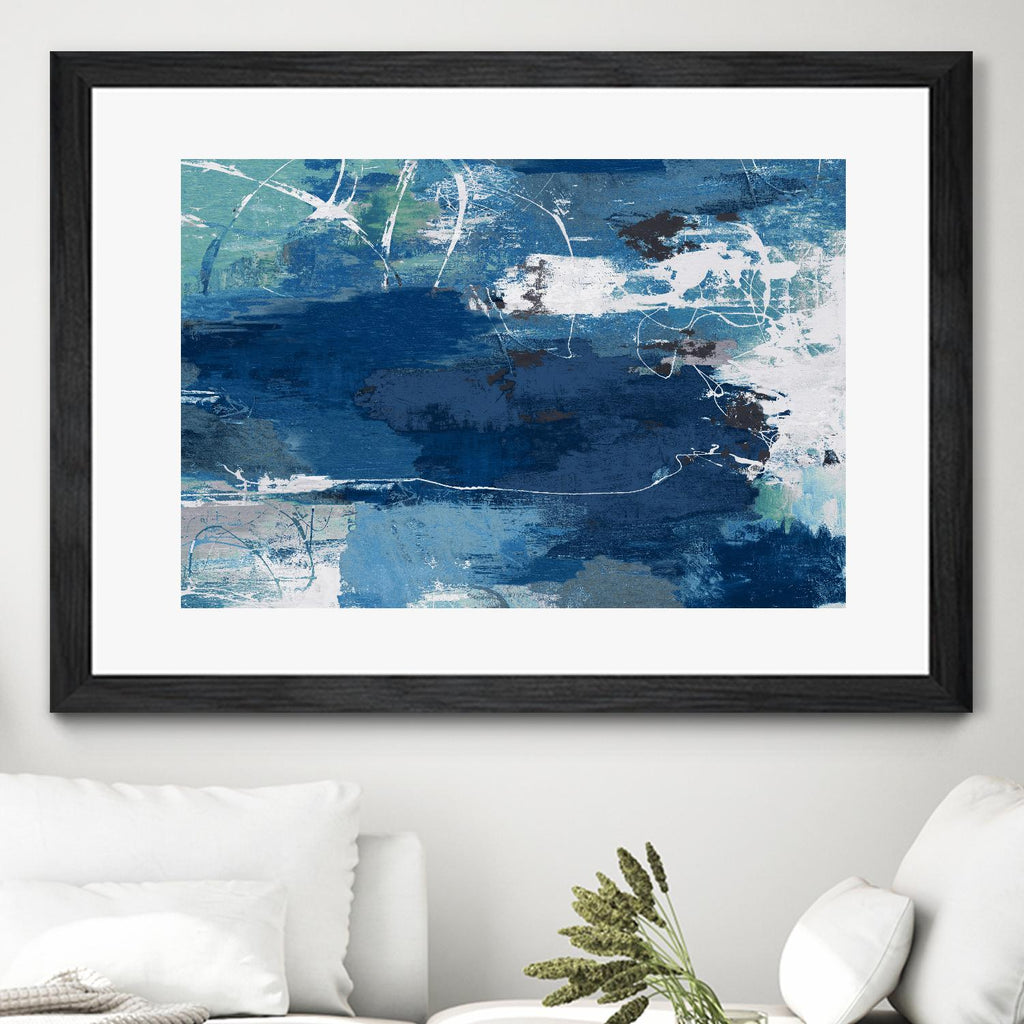 Blue Abstractions by PI Studio on GIANT ART - cyan abstract