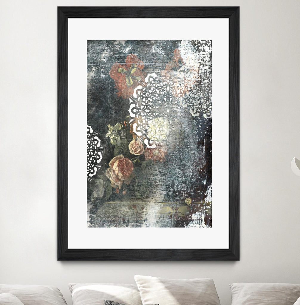 Doily I by PI Studio on GIANT ART - pink abstract
