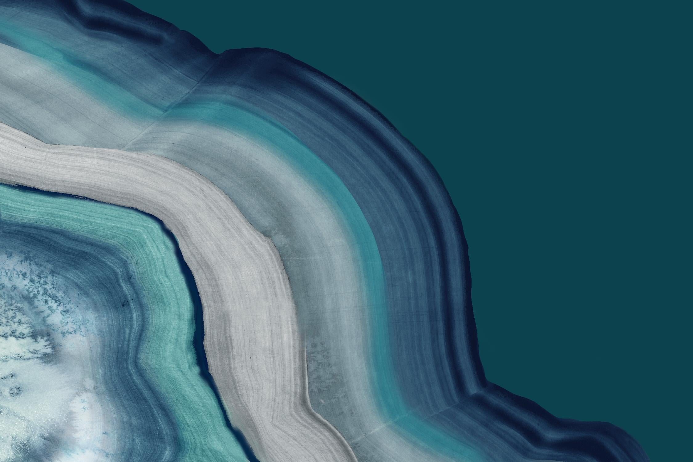 Agate Deep Blue Sea par PI Studio sur GIANT ART - abstrait