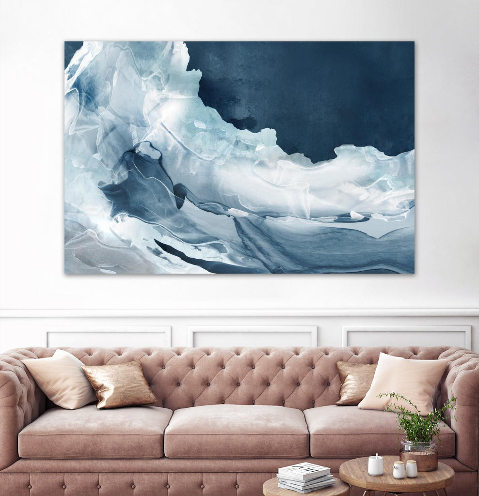 Wave of Blue Ice by PI Studio on GIANT ART - abstract
