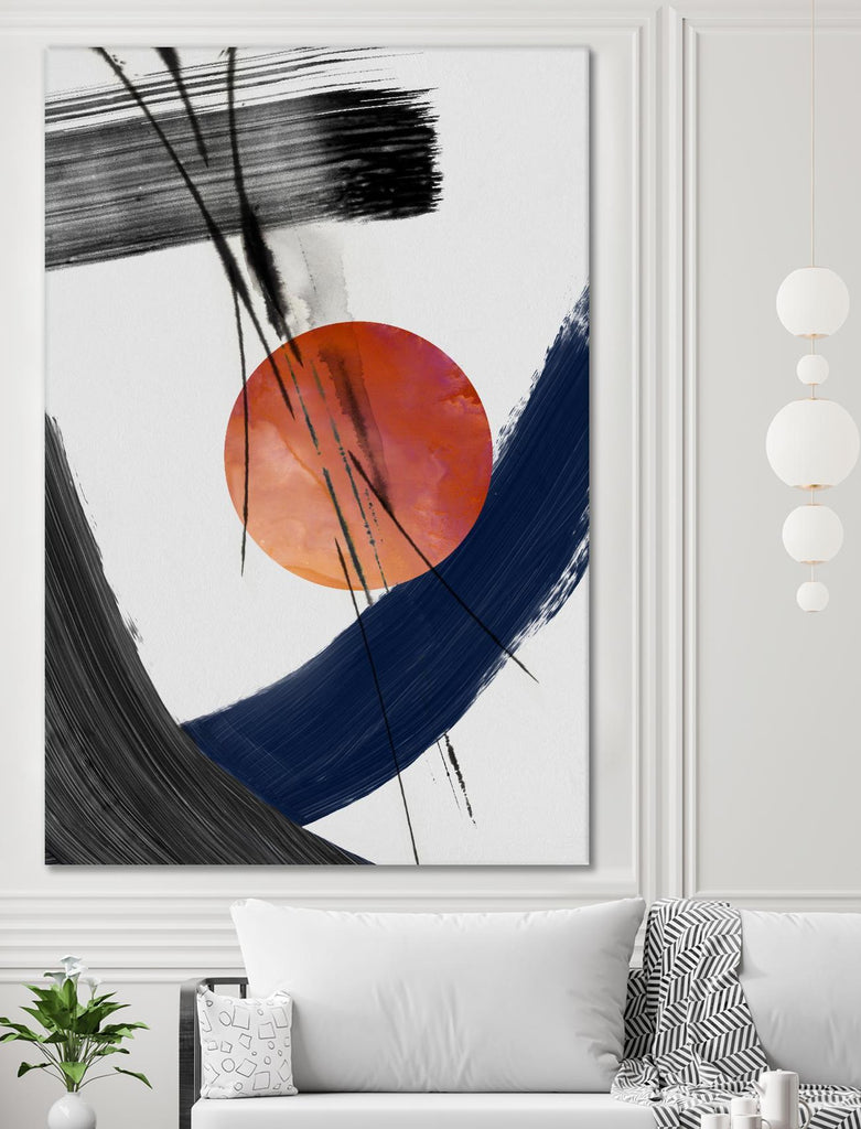 Red Sun Over Paradise I par PI Studio sur GIANT ART - abstrait