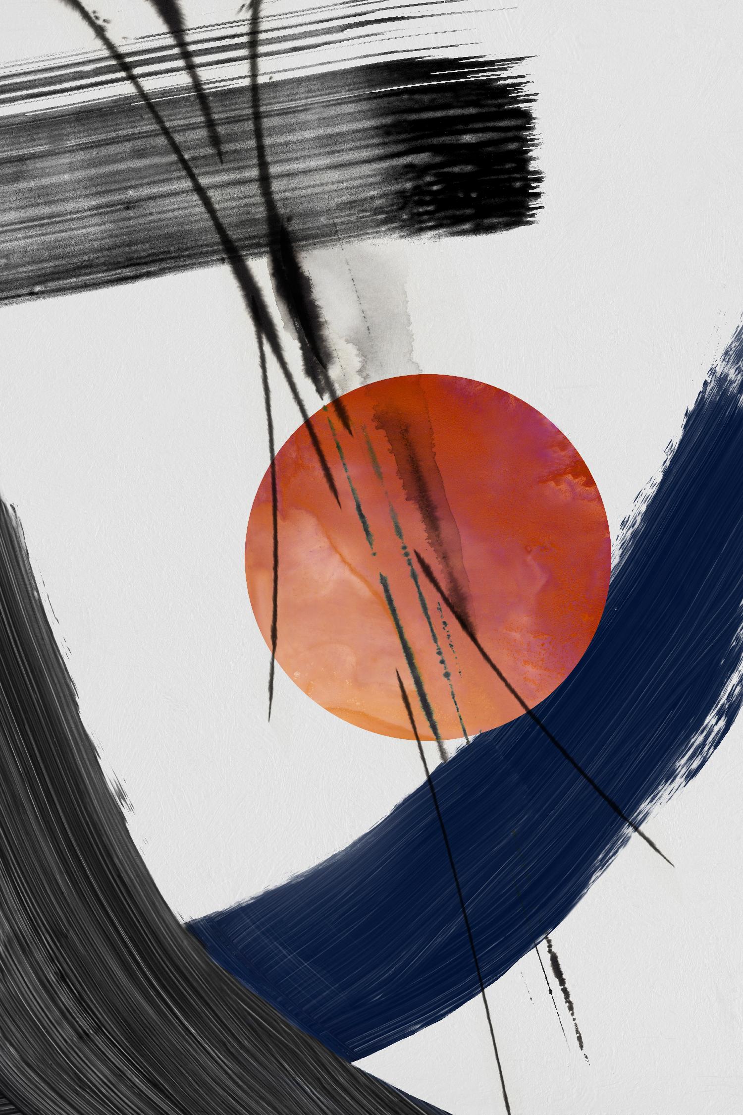 Red Sun Over Paradise I par PI Studio sur GIANT ART - abstrait