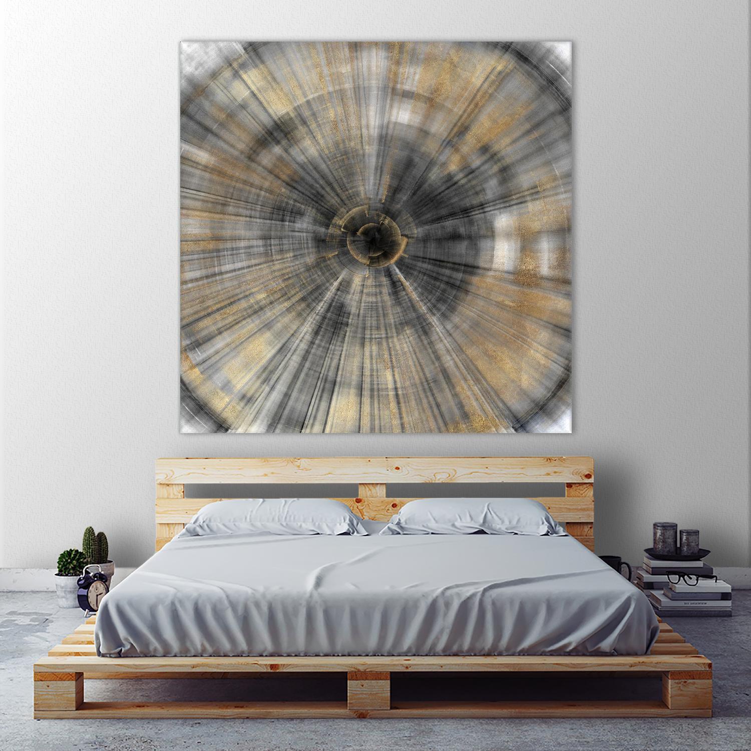 Golden Rays by PI Studio on GIANT ART - abstract