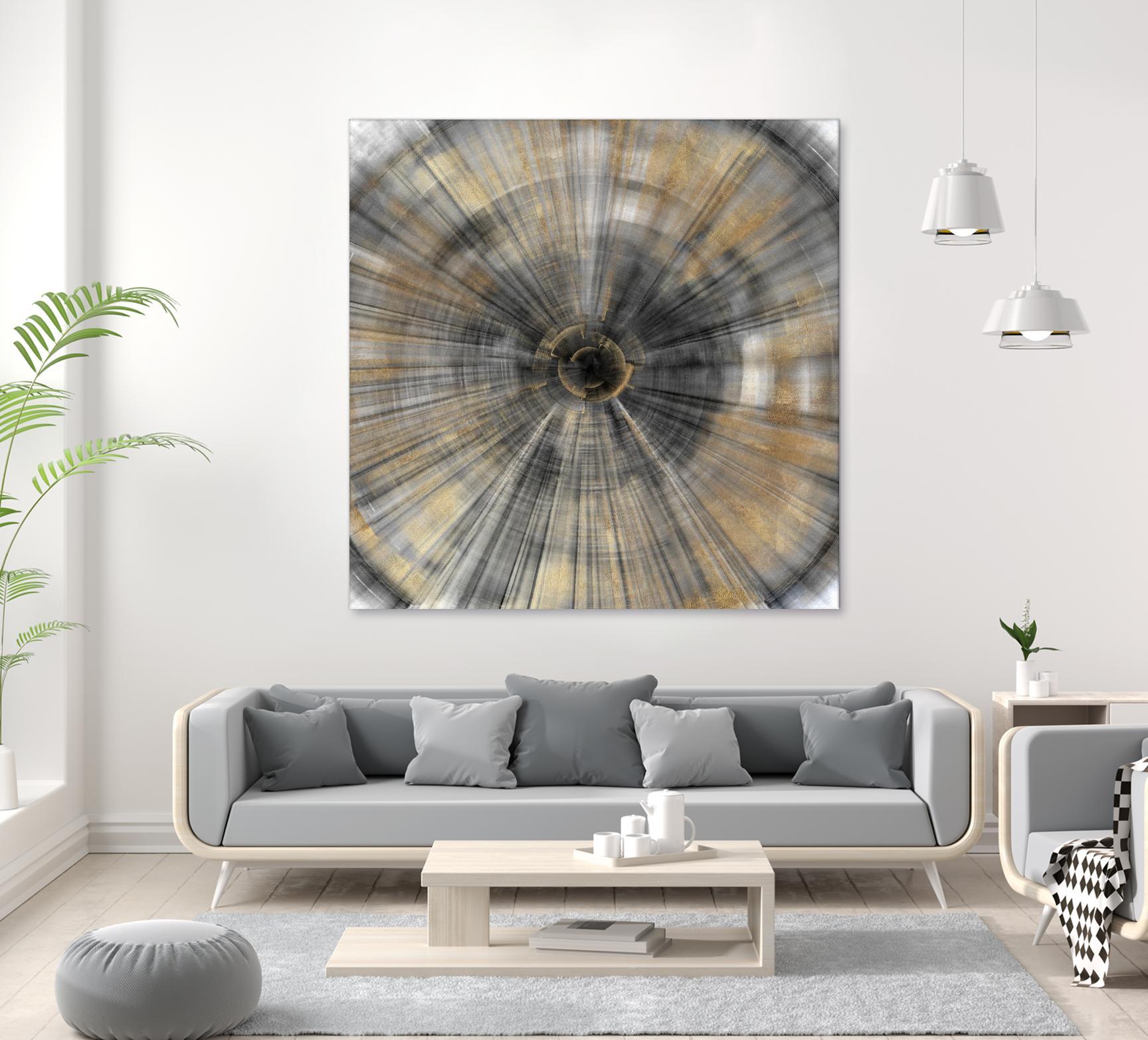 Golden Rays by PI Studio on GIANT ART - abstract